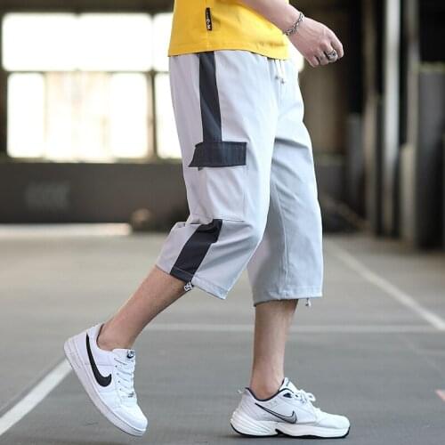 2021 New Fashion Summer Breeches Shorts Men Streetwear Baggy Jogger Pants Short Capris Men Casual Sweat Shorts Plus Size 8XL