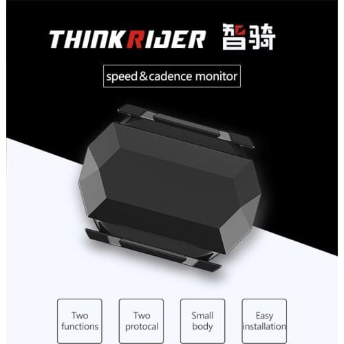 ANT+ Speed&Cadence Sensor Monitor Bluetooth 4.0 Speed Sensor For Thinkrider X7 X5 Trainer For Gramin Zwift Cycling Apps Devices