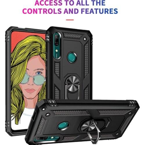 For Huawei Honor 9X Case Magnet Car Ring Stand Holder Cover For Honor 9X Global Honor9X 9 X Premium Silicone Bumper Coque