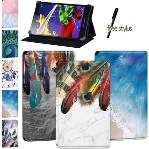 Feather Tablet Case for Lenovo Tab 2 A7-10/Tab 2 A7-10F/Tab 2 A8/A10-70/Tab 4(8/8 Plus/10 /10 Plus)/Tab 3 7 Essential/Tab 3 10.1