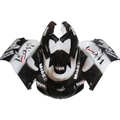 Motorcycle fairing kit for SUZUKI SRAD GSXR600 GSXR750 1996 1997 1998 1999 2000, Black White Fairings GSXR 600 750 PL68