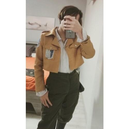 Attack on Titan Jacket Shingeki no Kyojin jacket Legion Cosplay Costume Jacket Coat Any Size High Quality Eren Levi