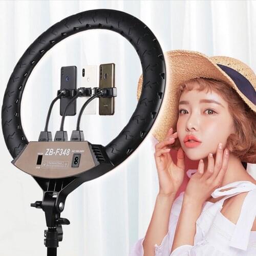 MAMEN 18 inch LED Video Selfie Ring light 45cm Photography Lighting For Youtube Live Streaming Makeup Beauty With Phone Holder
