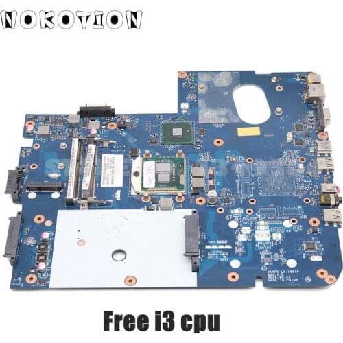 NOKOTION NAYF0 LA-5881P MBWHH02001 MB.WHH02.001 For Gatewat NV79 NV7915U laptop motherboard HM55 DDR3 free i3 cpu