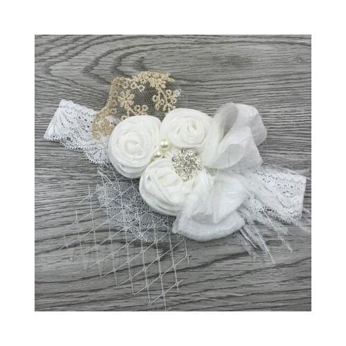 New Baby Hair Accessories Birthdays Lace Bow Headband Princess Hoop Children Party Hairbands