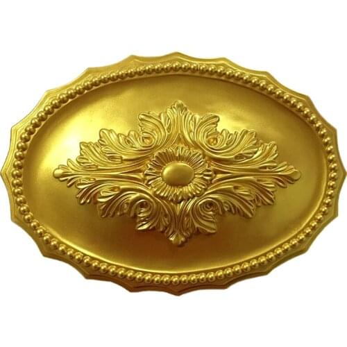 Polyurethane Ceiling Rose Oval Decorative Rosette PU Paterage Chandelier Plate Wall Medallion