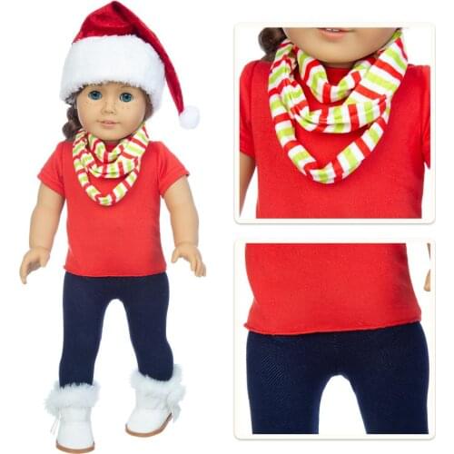 2020 Christmas Suit fits for American18" girl doll alexander doll best gift