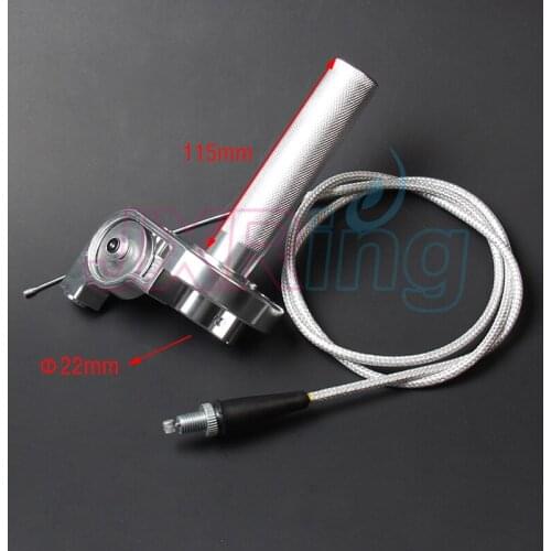 Silver CNC Aluminum Acerbs Throttle Grip Quick Twister + Throttle Cable CRF50 70 110 IRBIS 125 250 Dirt Bike Motorcycle