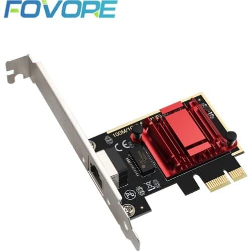PCIE Card 2.5Gbps Gigabit Network Card 10/100/1000Mbps RTL8125b RJ45 Ethernet Network Card PCI-E Network Adapter