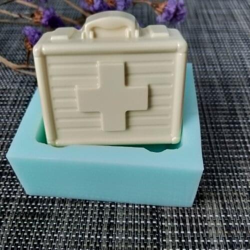 QT0145 PRZY Silicone Mold Soap Mould First Aid Kit Medical Kit Handmade Soap Making Molds Candle Silicone Mold Resin Clay Mold