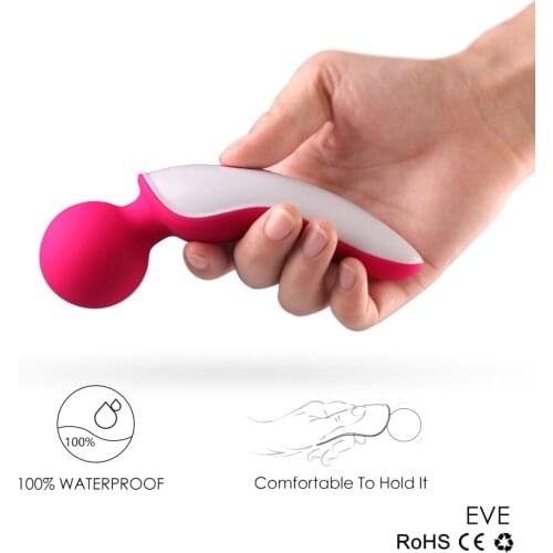 Silicone Vibrator Magic Wand Sex Toys for Woman with 9 Mode Vibration Massager G-spot Clitoris Stimulator thrusting dildo