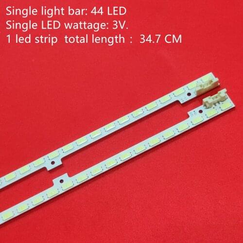 2piece/lot 347mm LED Backlight Lamp strip 44leds For Samsung 32 inch TV 2011SVS32 456K H1 UA32D5000 LTJ320HN01-H BN64-01634A