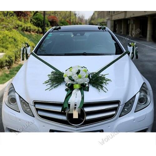 Car decoration wedding car decoration set knot wedding decoration bride main float multicolor simulation CD50 Q03