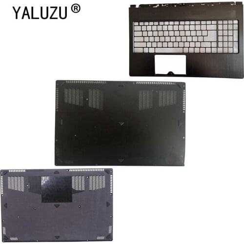 YALUZU New shell For MSI GS63 GS63VR MS-16K2 Laptop Palmrest Cover Upper Case Laptop Bottom Base Case Cover