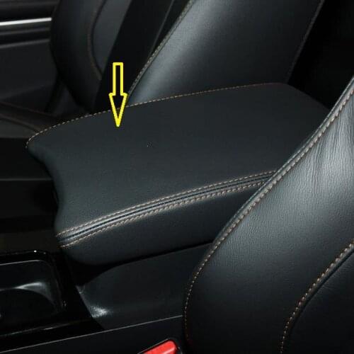 For Mitsubishi Eclipse Cross 2018 2019 Microfiber Leather Interior Center Console Armrest Box Protection Cover accessories