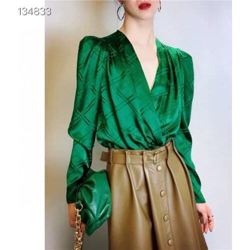Zk700 Fashion womens Blouses & Shirts 2021 Runway Luxury famous Brand European Design party style womens Clothing