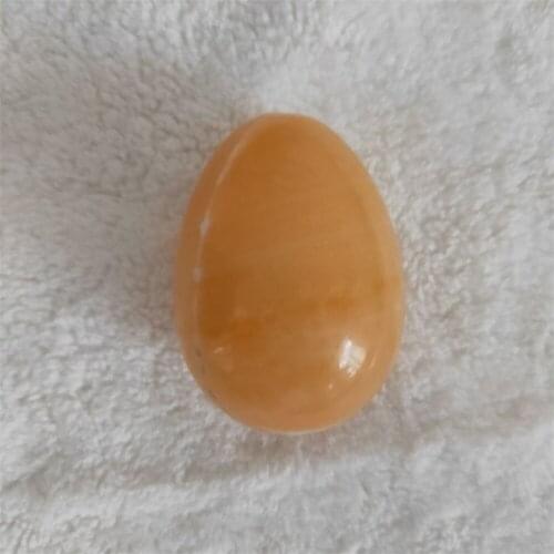 1pcs Natural jade crystal gemstones topaz egg reiki healing crystal palm egg massage yoni egg decor room crafts