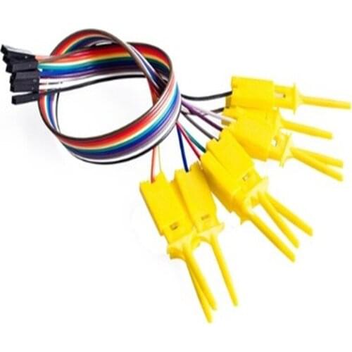 10 bulk = 100pcs Quality test of the quality test hook clip. Logic analyzer test folder. For USB 24M 8CH