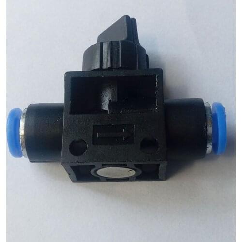 2pcs 4 6 8 10 12 mm OD Push In Fitting Air Pneumatic Hand Valve