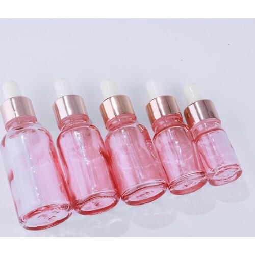300pcs 5-100ml Dropper Bottle Glass Packaging Empty Cosmetic Container Aromatherapy Liquid Pipette Travel Essential Oil Bottle