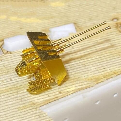 8pcs/set Mini 20mm/55mm/105mm Anti-aircraft Gun Model Single/Double/Quadruple Mountings Gun Assembly Model for 1/350 German Kit