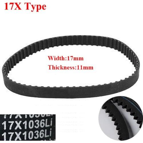 AV17X 1950Li 1956Li 1975Li 1980Li 17mm Width 11mm Thickness Rubber Wegde Raw Edge Gogged Band Timing Transmission Vee V Belt