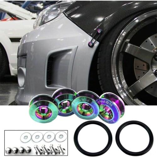 Car Bumper Fasteners Trunk Quick Release Fasteners Kit Car Bumper Trunk Hatch Lids Universal Screws Modified Gaskets