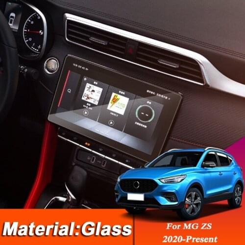 Car Styling GPS Navigation Screen Protective Glass Film For MG ZS 2020-Present Dashboard Display TPU Sticker Auto Accessories