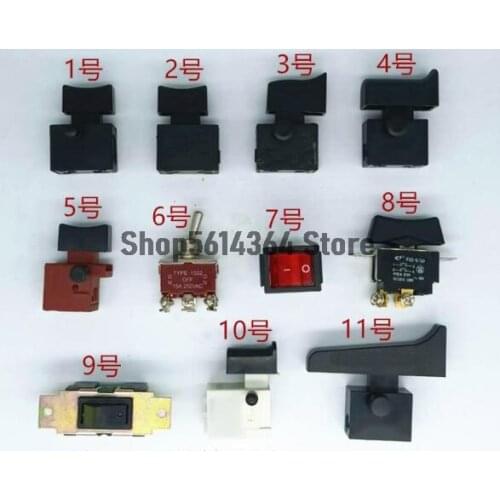 Lock on Electric Power Tool Push Trigger Switch DPST NO