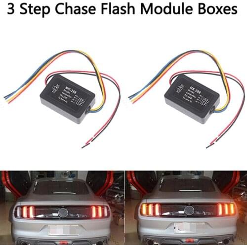 Chase Flash Module Boxes 3 Step Sequential Universal For Car Turn Signal Light