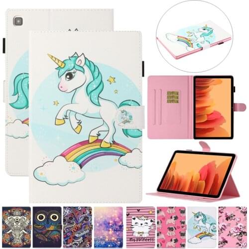 For Samsung Galaxy Tab A7 Lite 8.7 inch Case SM-T220 SM-T225 Unicorn Kids Stand Tablet Cover for Funda Tab A7 Lite 8.7 2021 Case