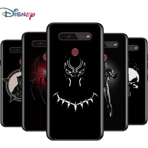 Black Soft Marvel Dark For LG K92 K62 K52 K42 K31 K22 K71 K61 K51S K41S K30 K20 G8 G8S G8X ThinQ Phone Case