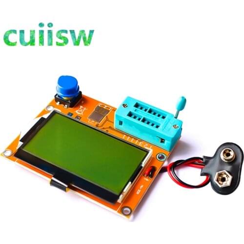 LCD Digital Transistor Tester Meter LCR-T4 12864 9V Backlight Diode Triode Capacitance ESR Meter For MOSFET/JFET/PNP/NPN L/C/R