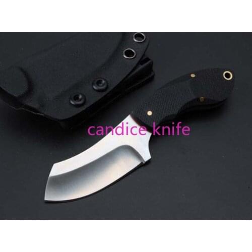 CR KT Small Razor Fixed Blade Straight Knife 9CR18MOV Blade G10 Handle Tactical Fishing Hunting Survival EDC Multi Tool knives