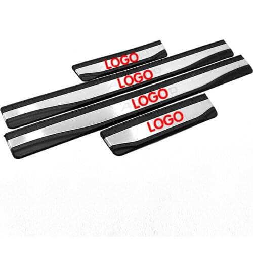For Honda Accord 10th 2018 2019 Stainless steel styling Accessories Car Door Sills Kick Scuff Plates Protector cover trim 4pcs