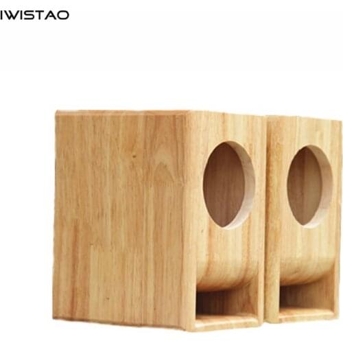 IWISTAO 3-4 Inch Full Range Empty Speaker Cabinet Labyrinth Solid Wood Strengthening Bolts Inside for Tube Amp
