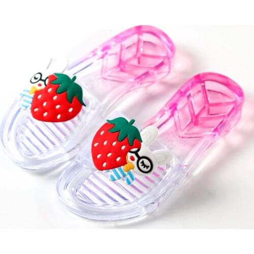 Summer kids girls slippers jelly footwear childrens indoor cute soft bottom sandals girls beach fashion fruit slippers