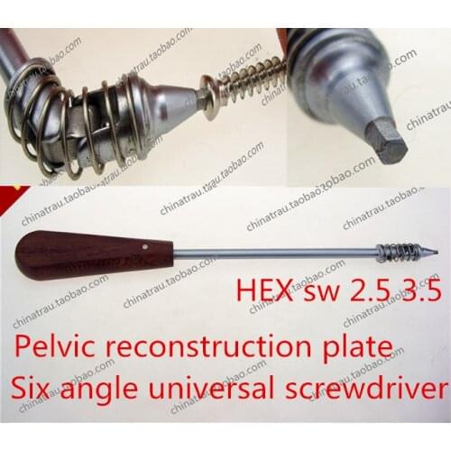 Medical orthopedic instrument Pelvic reconstruction Arc semicircle bone plate universal screwdriver 360 degree turn Extractor AO