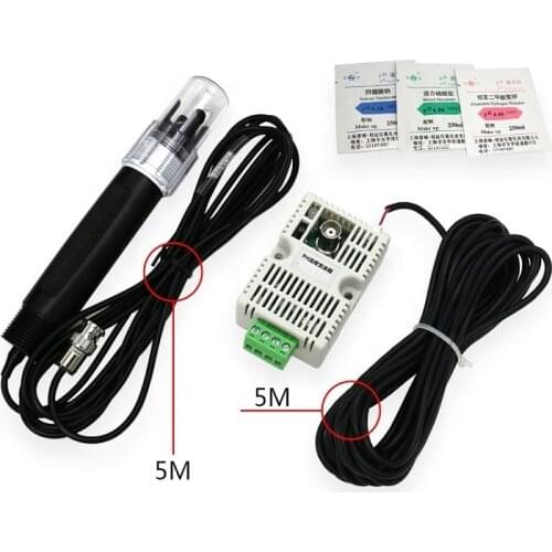 Water quality monitoring 12V 24V Module 4-20mA RS485 Modbus Water PH Sensor For Fish Pool Agriculture Irrigation