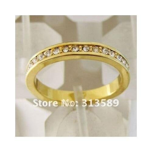 MIN ORDER 10$ CAN MIX DESIGN /MEN LADY - GOLD SOLID GP FILL WEDDING BAND RING SZ 7 8 9 10/GREAT GIFT