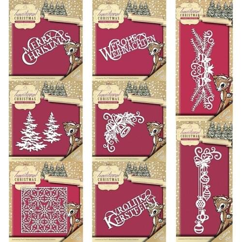 New Christmas series letter frame metal Cutting Dies Stencils DIY Scrapbooking Paper/photo Cards Embossing Dies
