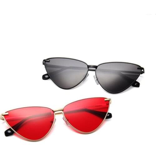 2020 Hot Cat Eye Sunglasses for Women Famous Brand Designer Ocean Clear Lens Sun Glasses Female Vintage Cateyes Shades Glasses