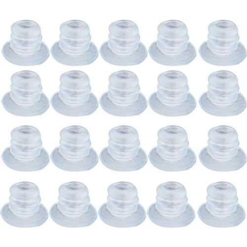 MroMax 2/10/20/30/50/100pcs Hot Foot Pad Stainless Steel/Silica Gel 9*11/8*6.5mm Oval/Round Length 80/200mm Outer Diameter 50mm