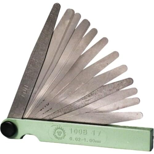 17 BLADE - FEELER GAUGE - THICKNESS GAP FILLER MEASURE TOOL (METRIC)