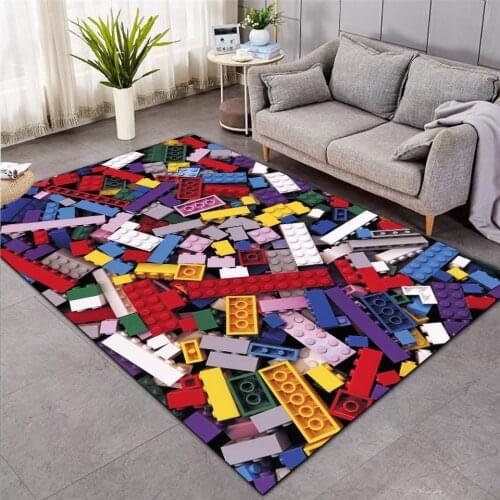 Educational floor mats kids 3D Print Carpet Hallway Doormat Anti-Slip Bathroom Carpets Kids Room Absorb Water Kitchen rug 004