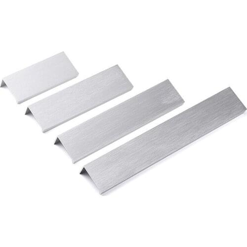 Gold Black Hidden Cabinet Pulls Aluminum Alloy Kitchen Cupboard Handles Drawer Knobs Furniture Handle Bedroom Hardware