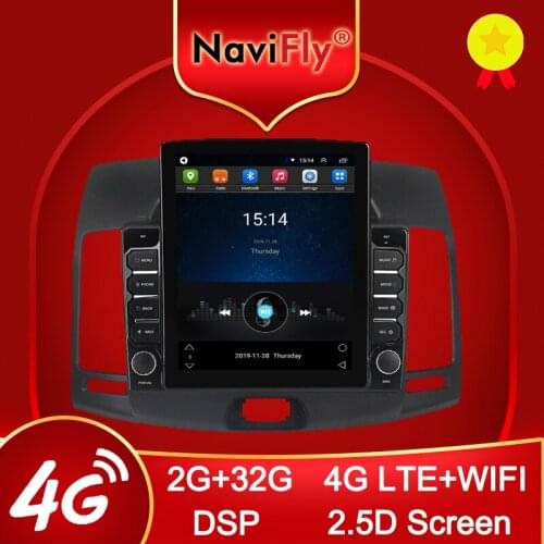 Tesla Style Auto Car Video Android For Hyundai Elantra 2006-2011 Radio DSP Multimedia Player GPS 2.5D 4G LTE WIFI Navigation