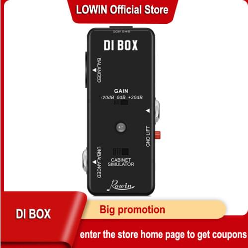 Rowin LEF-331 DI BOX Smart direct input box with ultra low distortion
