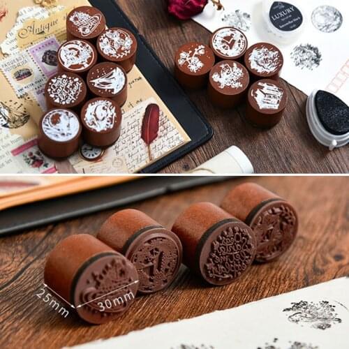 Vintage Butterfly cake Plum blossom decoration stamp wooden rubber stamps for scrapbooking stationery DIY Dream Series Stamp