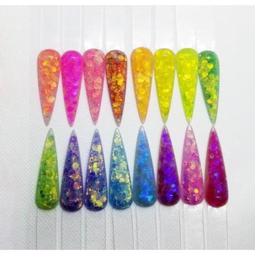 100g Manicure Glitter 21Colors Acrylic Powder For Nail Art 3D Glitter Collection Sculpture/Acrylic/Dip Powder